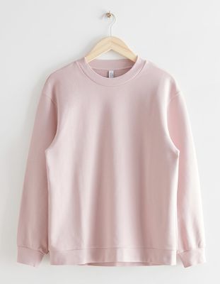 Long Relaxed Cotton Sweater