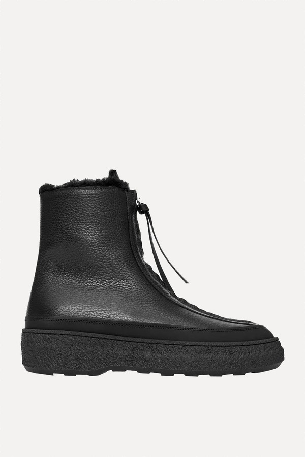 Leather Zip Boots from Arket
