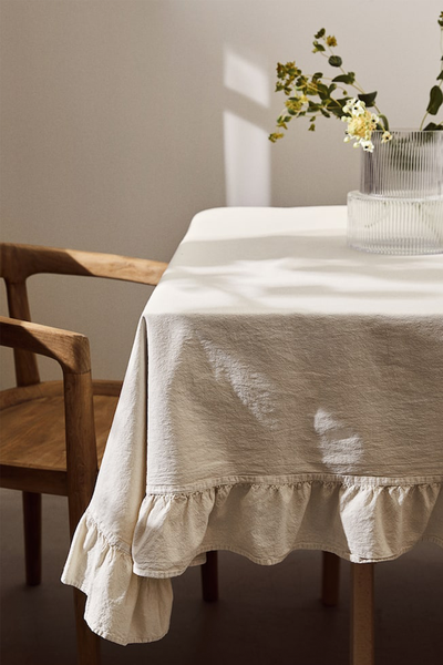 Frill-Trimmed Tablecloth, £34.99 | H&M