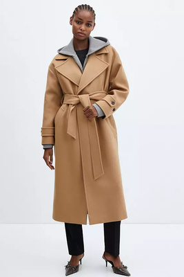 Wool Blend Belted Coat, £169.99 | Mango