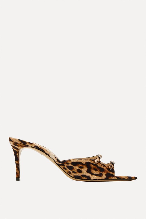 Carol Leopard Buckle Sandals from Andrea Wazen