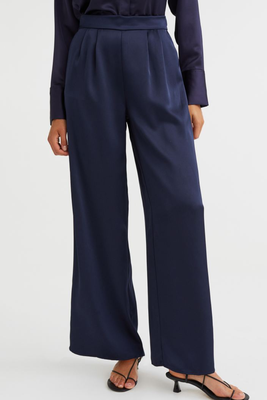 Wide Satin Trousers