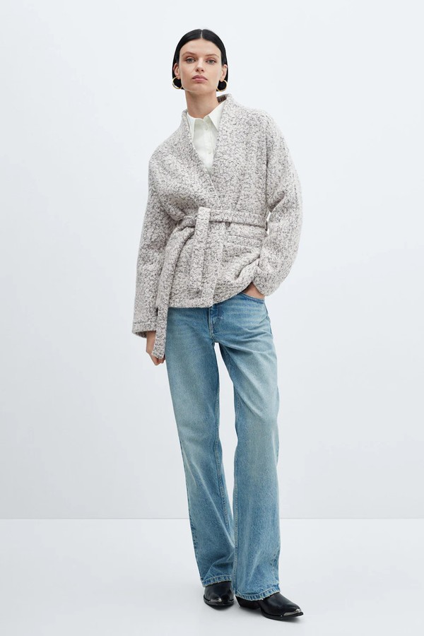 Wool-Blend Jacket With Belt