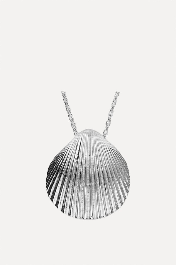 Cockle Shell Large Silver Pendant FP 40 from FLUKE JEWELLERY