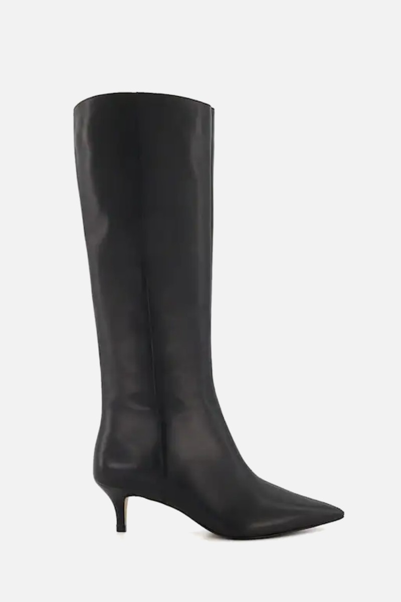 Kitten Heeled Leather Knee High Boots from Dune