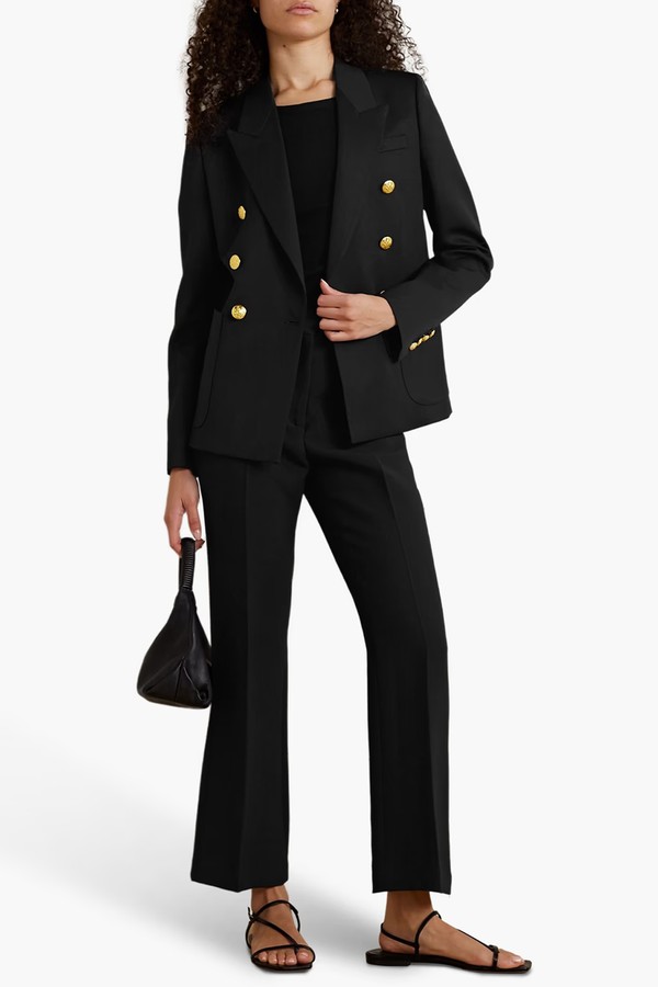 Cropped Wool And Silk-Blend Crepe Straight-Leg Pants from  Nili Lotan