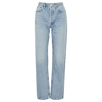 Lana Light Blue Straight-Leg Jeans, £240 | AGOLDE