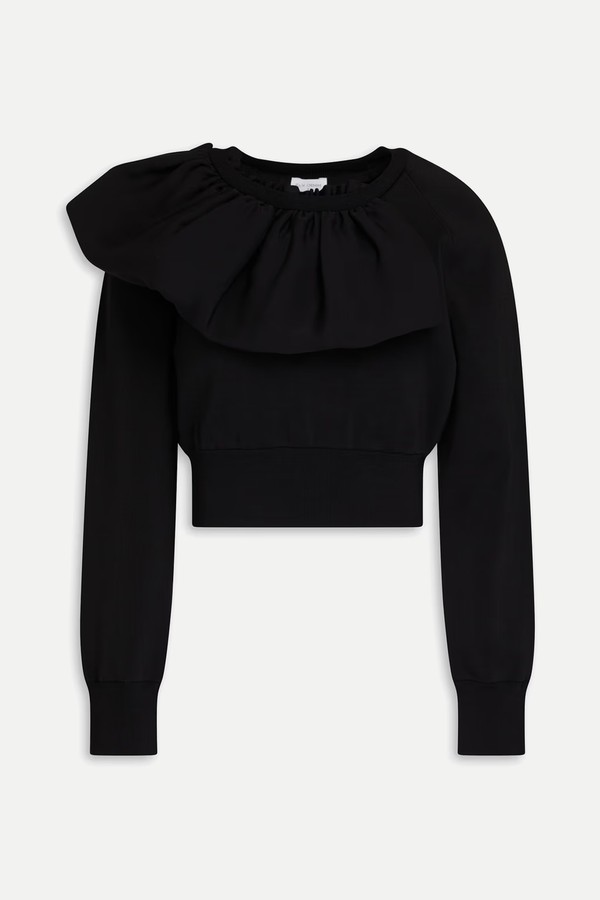 The Ruffle Jersey Sweatshirt  from E.L.V. DENIM