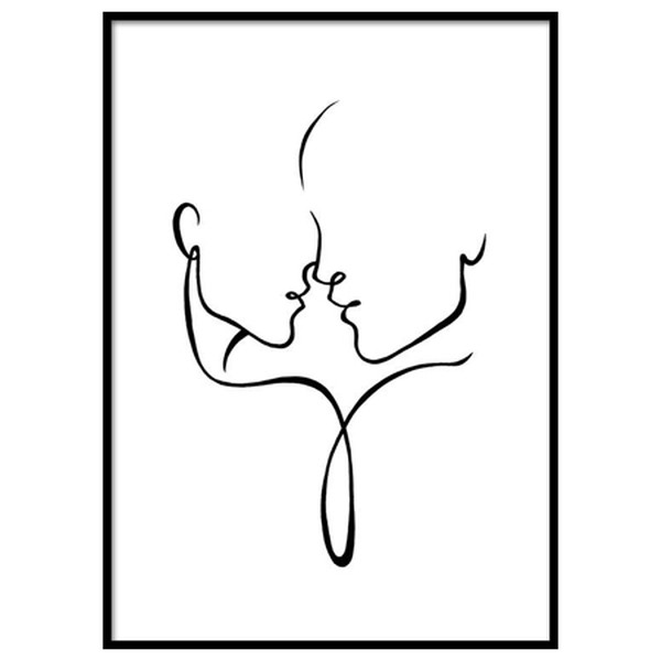 Almost Kiss Poster from Desenio
