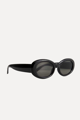 Chunky Oval Sunglasses  from New Look