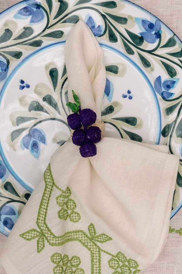 Grape Napkin Rings from Sharland