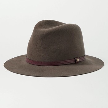 Leather Trimmed Wool Felt Fedora from Rag & Bone