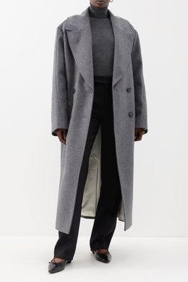Oversized Double-Breasted Wool-Blend Coat from Róhe 