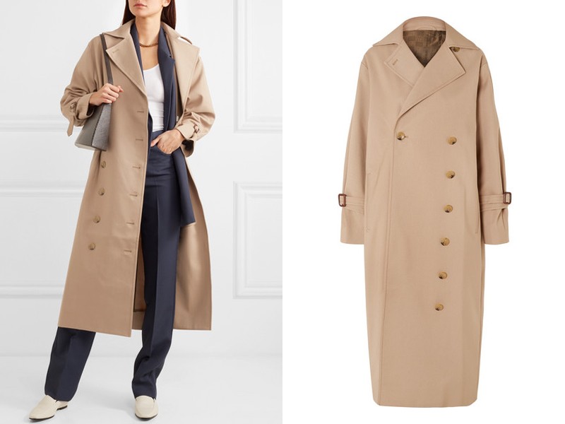 Pisa Cotton-Blend Trench Coat from Totême