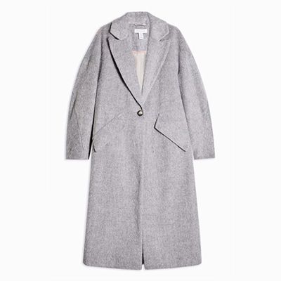 Grey Slouch Coat from Topshop 