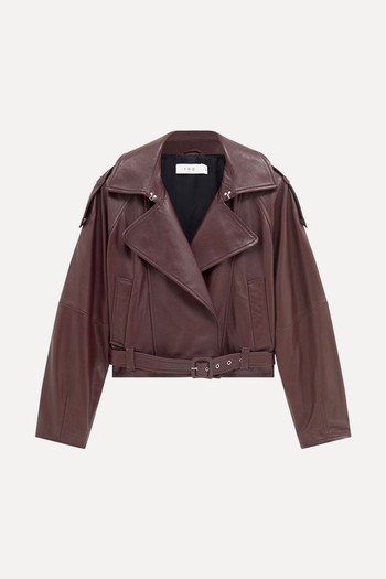 Yuria Leather Belted Jacket from IRO