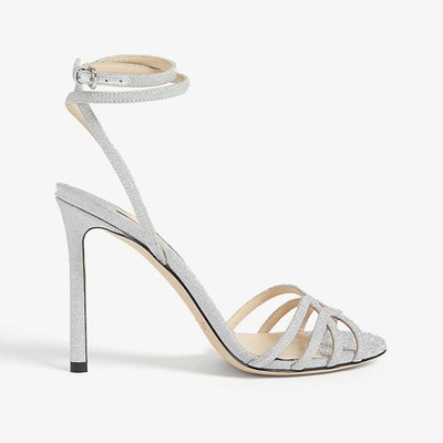 Mimi 100 Glitter Heeled Sandals from Jimmy Choo