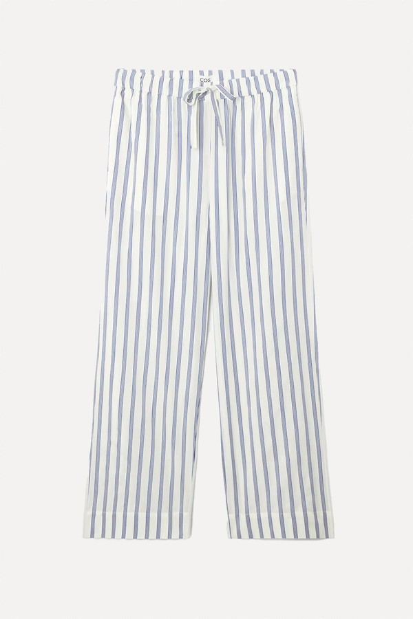 Striped Poplin Pyjama Trousers from COS