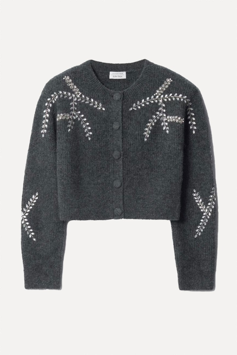 Embroidered Mohair-Blend Cardigan from & Other Stories