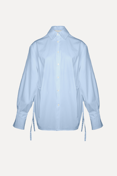 Drawstring Button Up