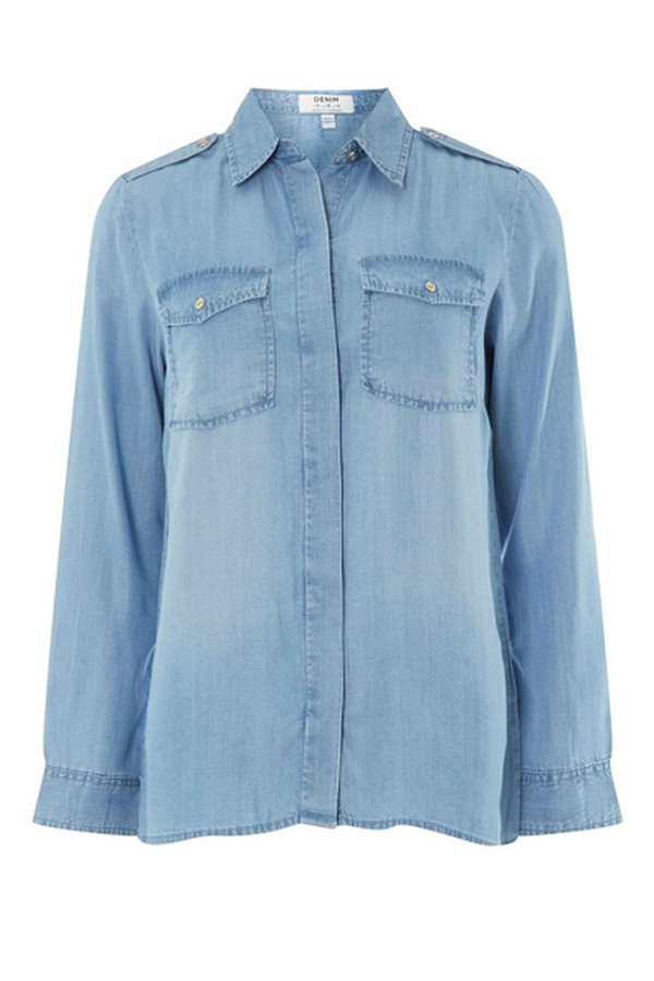Button Denim Shirt