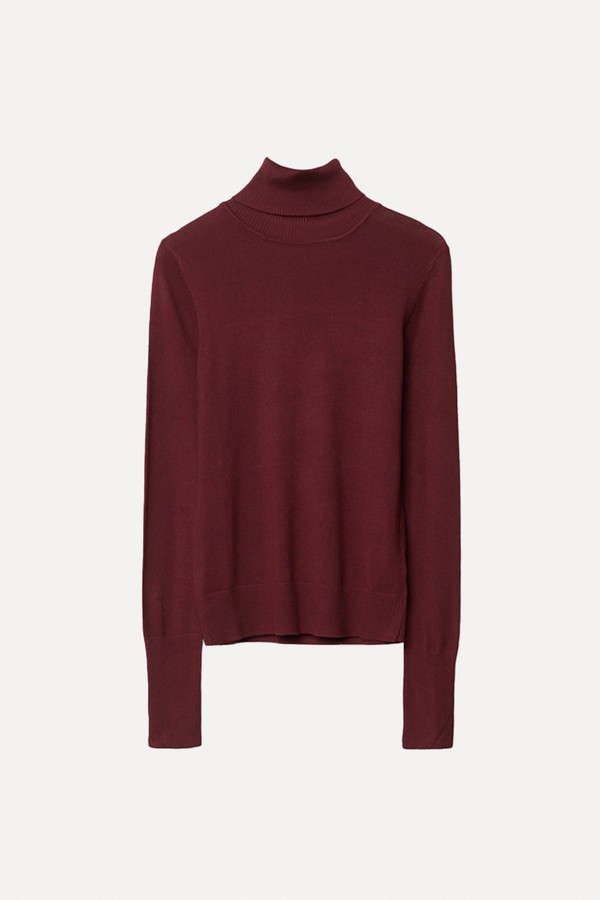 High Neck Knit Jumper from Stradivarius