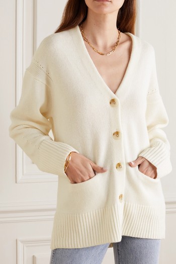 Sri Wool & Cashmere-Blend Cardigan from LouLou Studio