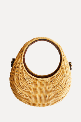 Rattan Bag With Double Handle from Mango