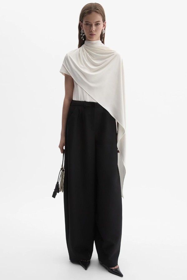 Fitted T-Shirt With Scarf from Magda Butrym