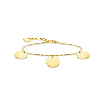 Bracelet With Three Discs Gold