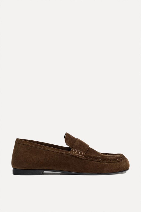 Split Leather Penny Loafers from Zara