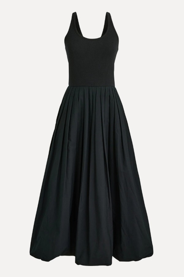 Fitted Tank Dress With Poplin Bubble Skirt from J. Crew