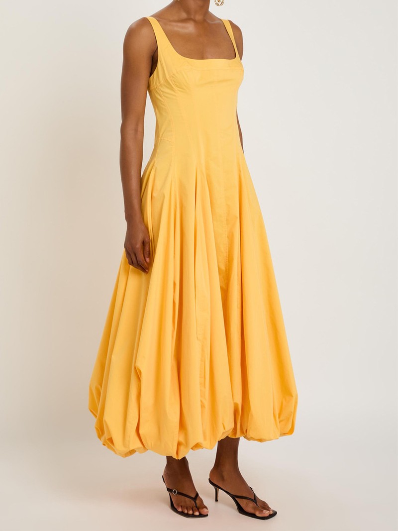 Hally Cotton-Blend Poplin Midi Dress from Simkhai