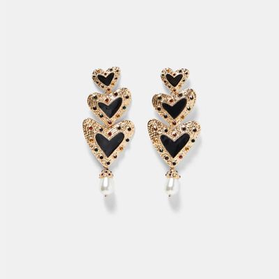 Heart Dangle Earrings from Zara