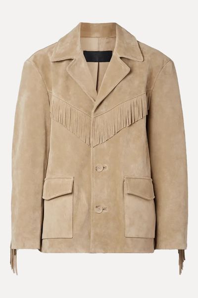 Coline Fringed Oversized Suede Jacket from Nili Lotan