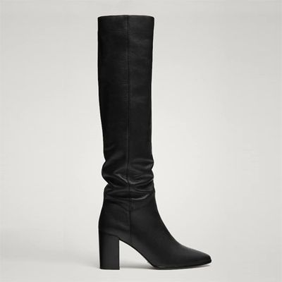 Leather Heeled Boots from Massimo Dutti