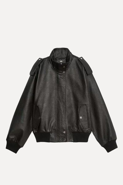 Leather Bomber Jacket