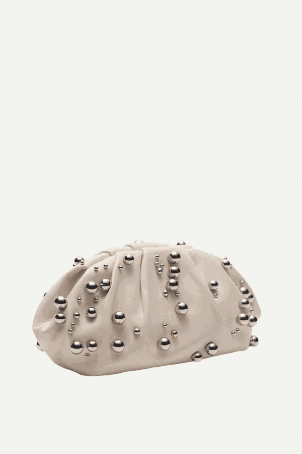Leather Handbag With Ball Detail from Mango
