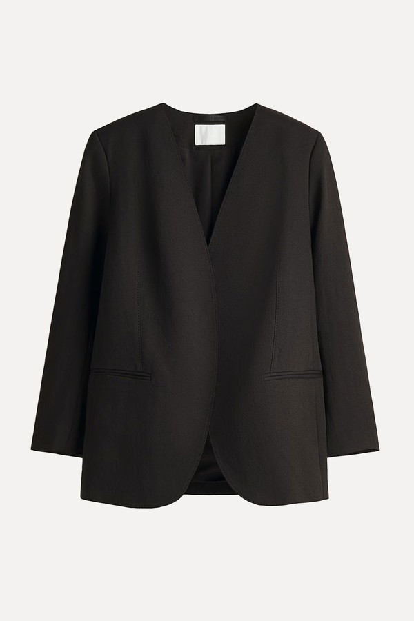 Collarless Blazer