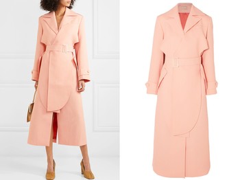 Layered Belted Twill Trench Coat from Matériel