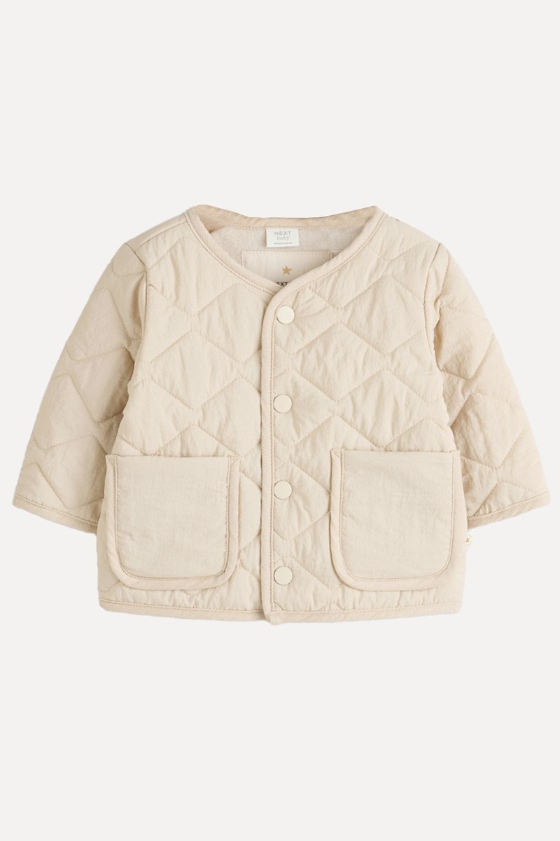 Quilted Popper Baby Jacket from Next