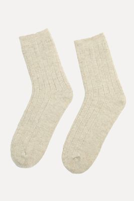 Unisex Trim Knit Bed Socks from Gobi