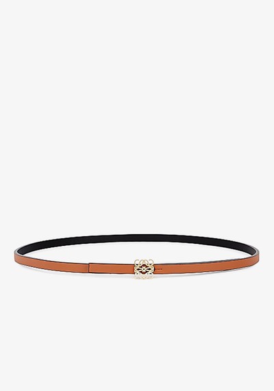 Brown Reversible Leather Belt from Loewe