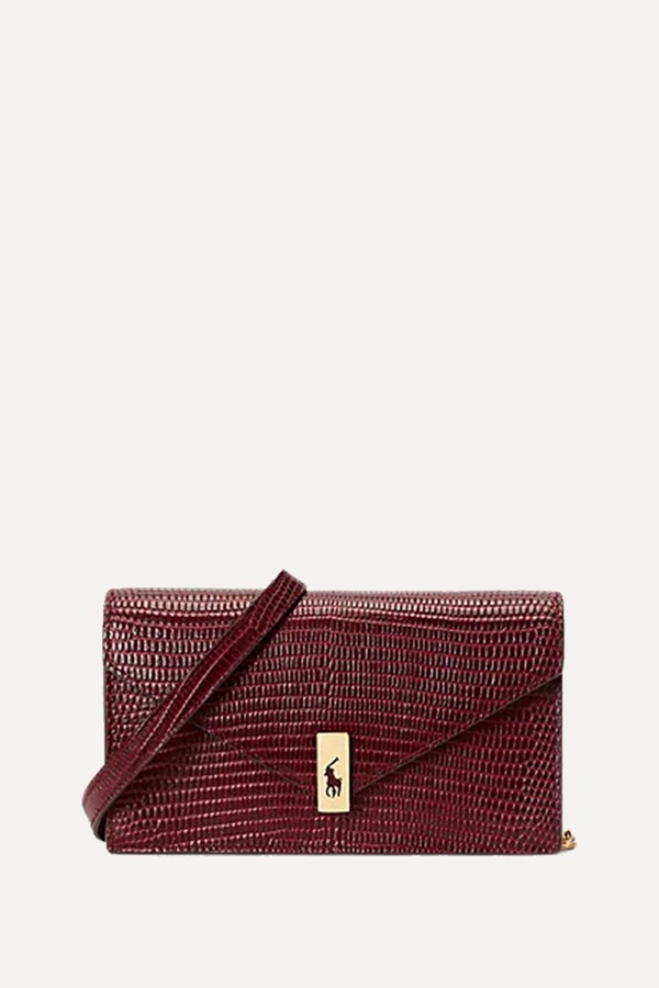 Polo ID Embossed Chain Wallet & Bag