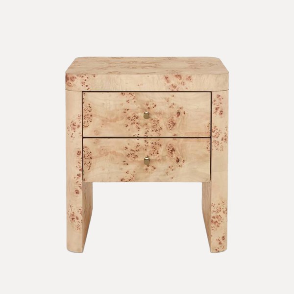 Burl 2 Drawer Bedside Table from John Lewis