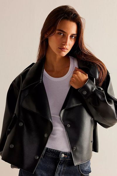  Alexis Vegan Leather Jacket from We The Free By Free People