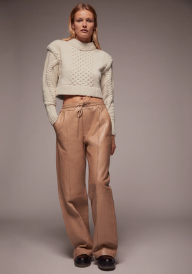 Knit Sweater With Shoulder Pads from Zara