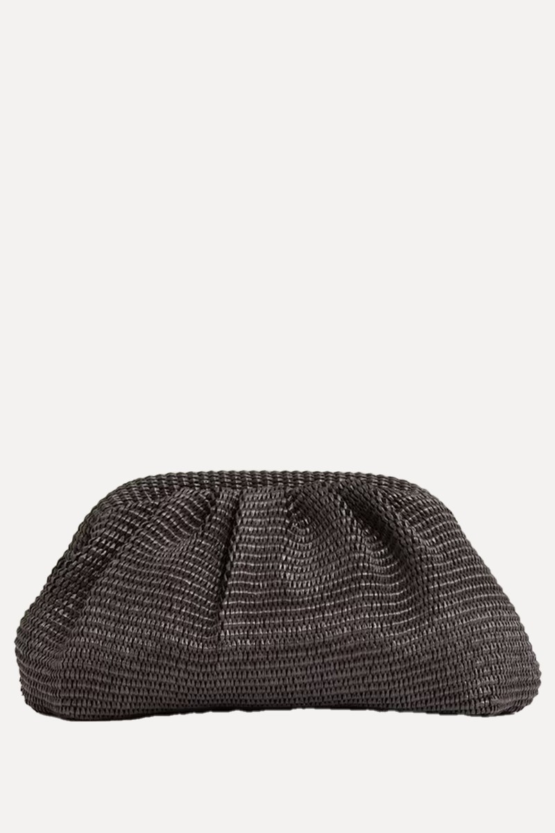 Gia Raffia Clutch Bag from Reiss