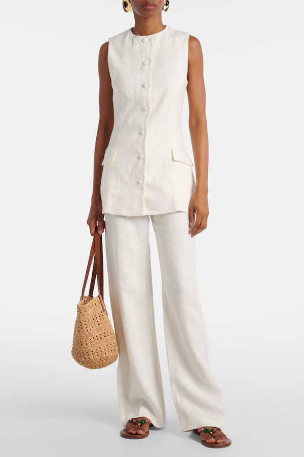 Jane Linen Vest from Faithfull