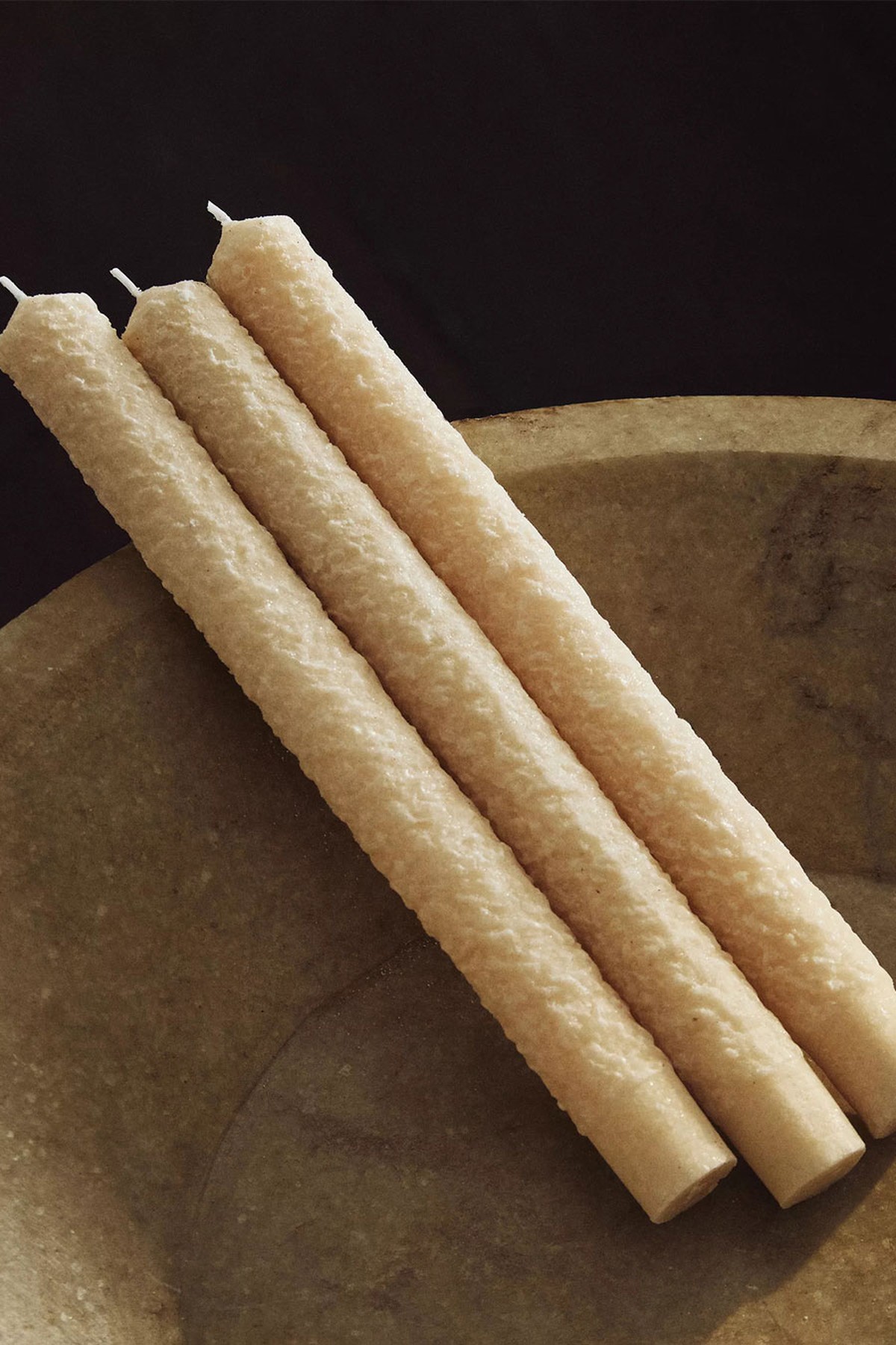 Textured Christmas Candlesticks